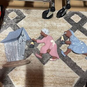 Vintage Arnell’s race to outhouse, man & woman,